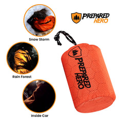 Prepared Hero open full-length bivy displayed flat to show 200×91 cm size and coverage benefit