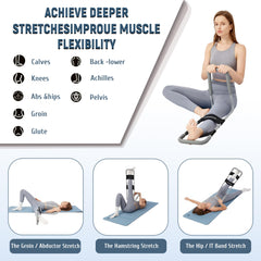 PressLoo in use with athlete demonstrating safer hamstring stretching for recovery