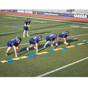 Pro Down full-length 39-foot marker laid out with weights providing clear alignment