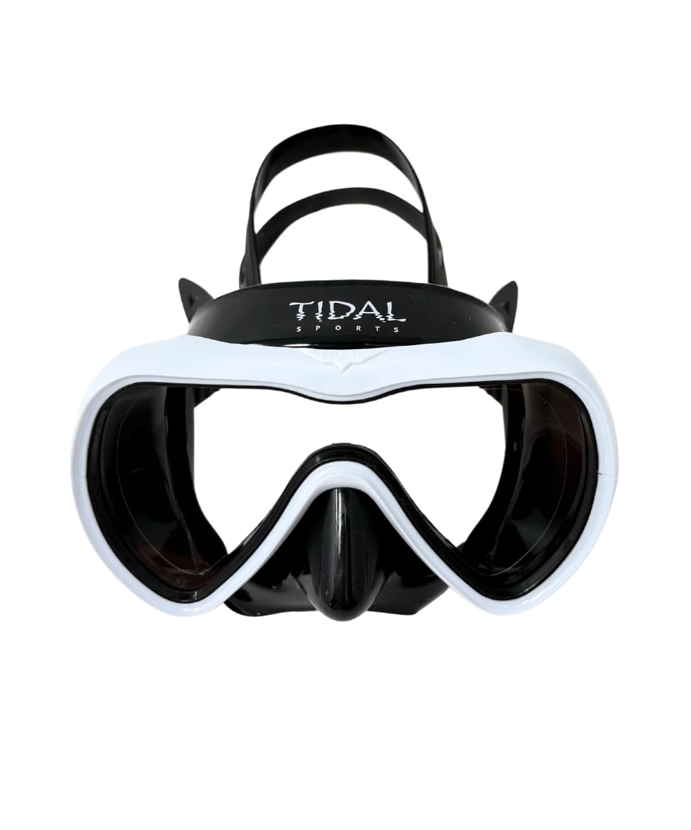 Pro Shot front view of Tidal Mask showing clear lens and wide view benefit