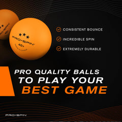 PRO-SPIN ball in play capturing fast rally and improved visibility advantage