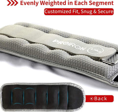 PROIRON close-up of extended Velcro strap demonstrating secure fit benefit