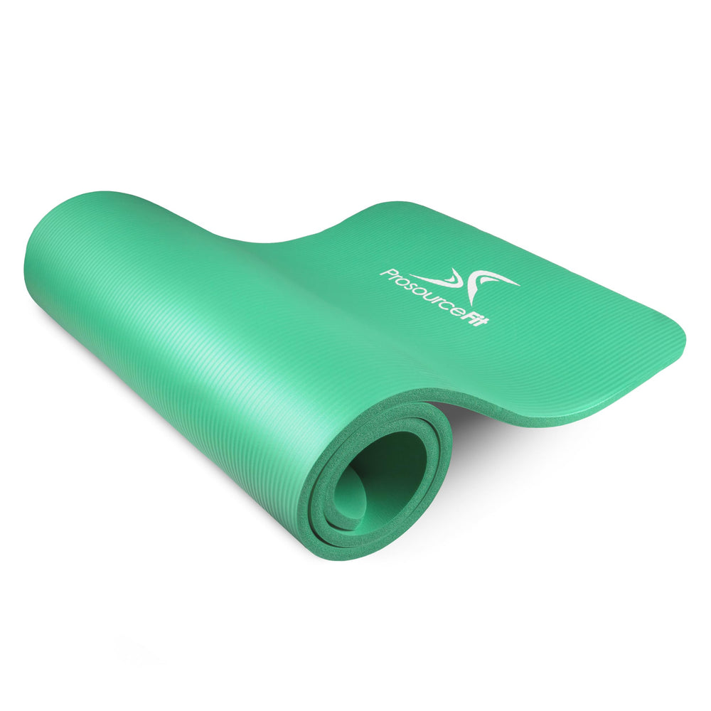 ProsourceFit front view of mat showing size and comfort for home studios