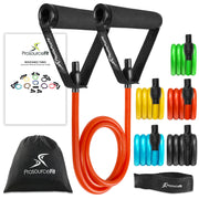 ProsourceFit front packaging showing all included bands and accessories for easy identification and convenience