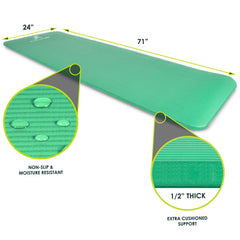 ProsourceFit rolled mat with sling for easy carrying and transport convenience