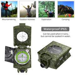 Proster lid open with sighting telescope for precise long-distance bearings