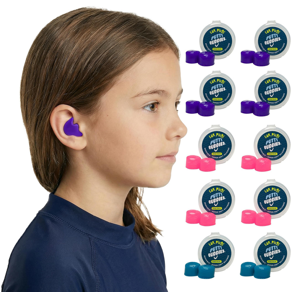 Putty Buddies front packaging showing ten pairs and product name benefit: clear quantity display