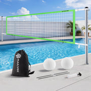 PUULIVEE front view of assembled net showing full play span and stability