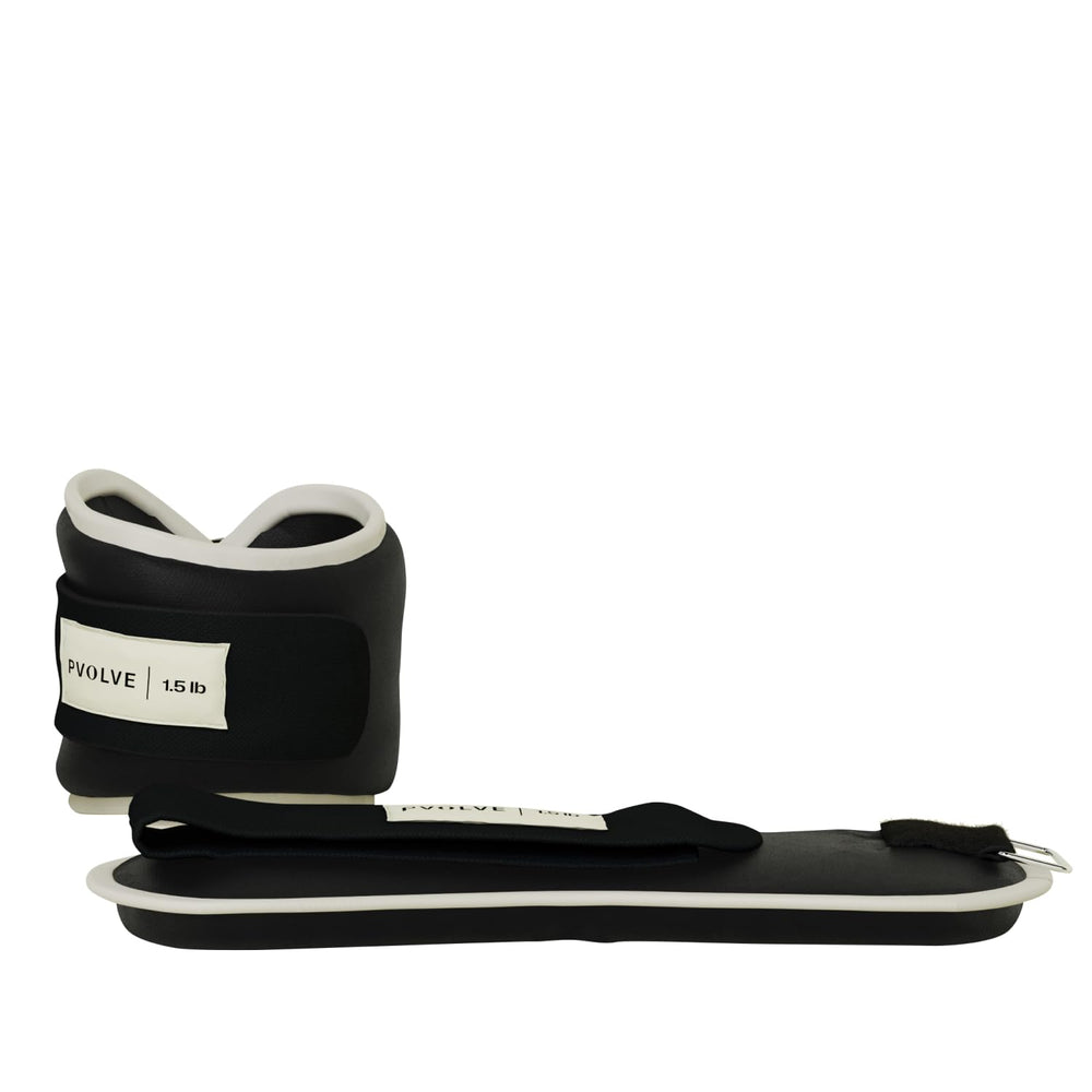 PVOLVE front view of the ankle weights showing compact design and comfortable fit