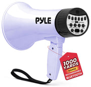 Pyle megaphone front view showing horn and clear projection benefit