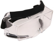 Python Overglasses front view showing wraparound lens and secure fit benefit of full protection
