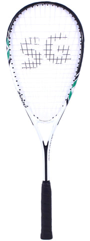 Python Racquetball SquashGalaxy Intro 5000 front view showing green frame and balanced shape for easy handling