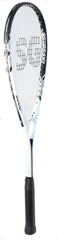 Python Racquetball SquashGalaxy Intro 5000 close-up of grip and throat offering comfortable control
