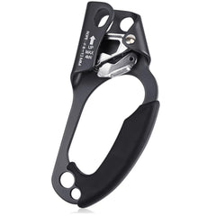 QKURT ascender front view shows compact aluminum body and right-hand design benefits secure ascent