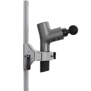 QMount front view mounted on wall showing secure hold and hands-free benefit