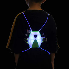 QNLALZM chest lamp angled close-up highlighting hands-free illumination