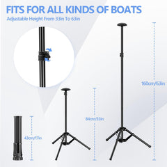 Qoolfoto tripod base detail showing triangular stability for wind resistance benefit