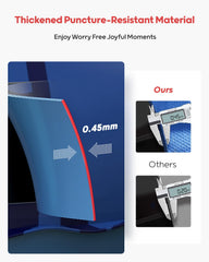 QPAU close-up of puncture-resistant PVC texture for long-lasting durability