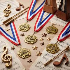 Quelay full array of 30 medals ready to distribute at school events
