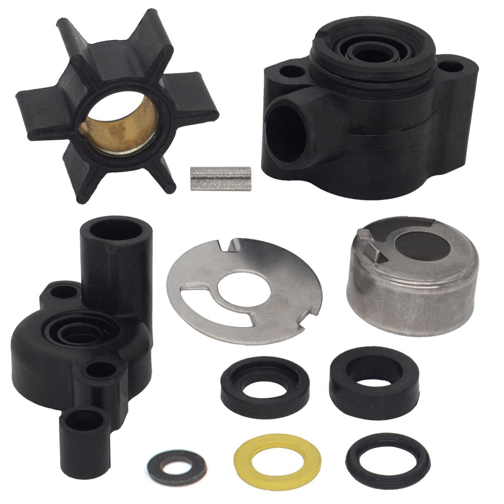 QUICKMARINER front packaging showing complete impeller kit and components for quick rebuild
