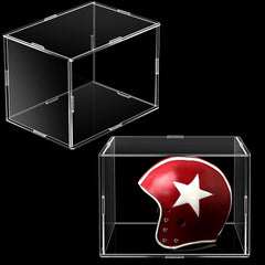 Qunclay front view showing two clear display boxes, professional presentation benefit