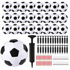 Quuhooki front package showing six boxed soccer balls and pumps for quick gifting