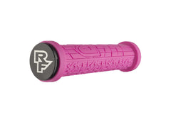 RaceFace Grippler dual lock-on clamps detail showing secure mounting benefit