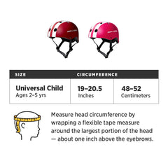 Radio Flyer pink helmet side profile highlighting coverage and comfortable fit for kids