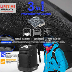 RAVOINCC side compartments open displaying separation for wet gear