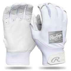 Rawlings Clout white gloves front view showing clean design and pro look for confidence