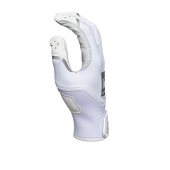 Rawlings gloves worn by player swinging bat demonstrating improved control and feel