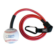 Rawlings front view of resistance band with baseball showing portable warm-up benefit