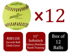 Rawlings Incredi-Ball close-up of seam and texture highlighting realistic stitching and grip