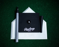 Rawlings pro model height adjustment close-up demonstrating 21 to 36 inch range for versatility