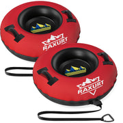 Raxurt front view of 48-inch tube showing canvas cover and roomy seat benefits