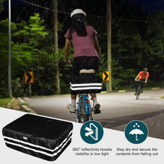 RAYMACE basket with waterproof cover protecting contents from rain and light for reliability