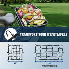 RAYMACE bungee net hooks detail demonstrating adjustable fastening