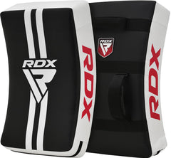 RDX front view kick shield showing wide target and clear branding for confident training