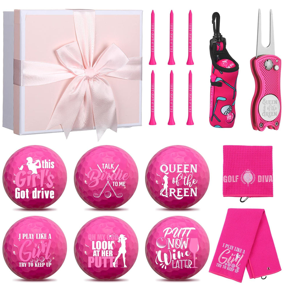 Realspring gift box front view showcasing pink kit and neat presentation