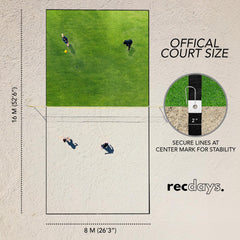 recdays close-up of 2-inch line material highlighting durable weave and high visibility
