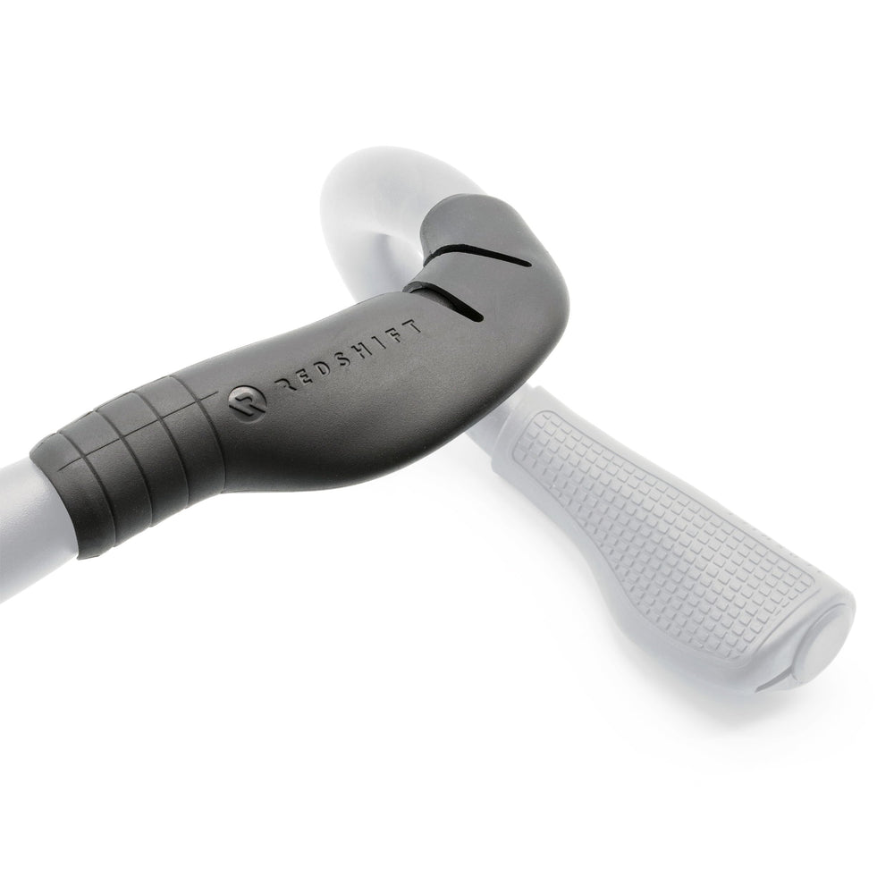REDSHIFT front view of Cruise Control grips showing ergonomic top and drop benefits
