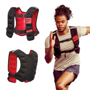 Reebok weighted vest front view showing balanced resistance and secure fit