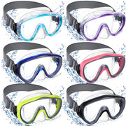 Relaxweex front view of six-color goggle pack showing variety and immediate identification benefit