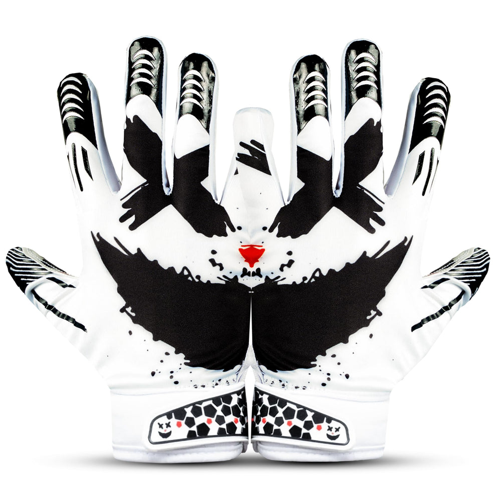 Repsters Jester White front view showing glove design and branding benefit improved recognition