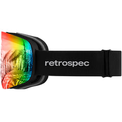 Retrospec Flume over glasses view demonstrating OTG comfort with spectacles