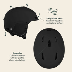 Retrospec Zephyr side profile highlighting low-profile fit and coverage benefit
