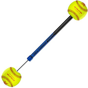 Revolution Throwing Rev Shorty front view shows trainer and 9-inch ball for better technique