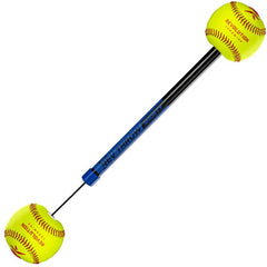 Revolution Throwing Rev Shorty front view shows trainer and 9-inch ball for better technique