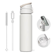 RhinoShield AquaStand front view showing sleek white finish and 23oz size, durable design benefit