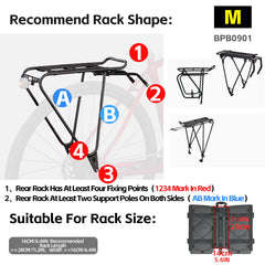 Rhinowalk top flip cover open showing roomy interior and easy loading benefit